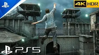 (PS5) Uncharted 4 - Nathan & Sam&rsquo;s ICONIC Prison Escape | 4k