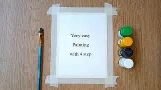 Easy poster colour painting,moonlight drawing, very easy poster colour painting ideas