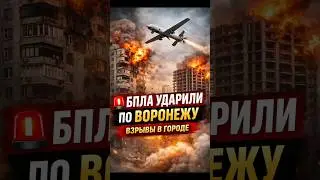 🚨 UAVs Attacked Voronezh &mdash; Explosions in the City