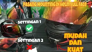 Cara Pasang Mounting Di Helm Full Face (Scott FF RX 1) Cocok Di Berbagai Helm Full Face ❗