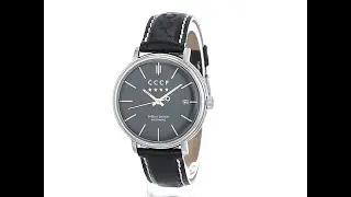CCCP Men's CP-7019-01 Heritage Analog Display Automatic Self Wind Black Watch