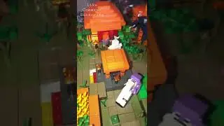 Lego Minecraft savanna village (so far)