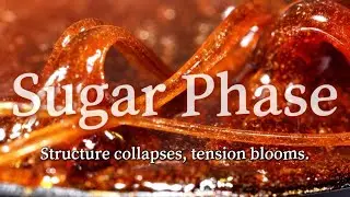 Caramel's Last Stand: The Great Sugar Meltdown in 4K Slow-Mo Tragedy #microscopicmagic #asmr #relax