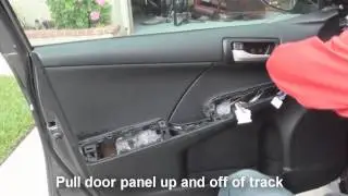 how to remove door panel toyota camry  2012 2013 2014 and up