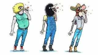 Gilbert Shelton interview - planches originales de bande dessin&eacute;e - original comic book -art