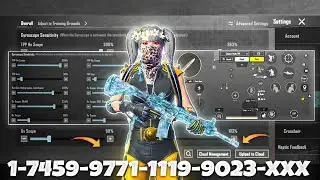 NEW UPDATE 4.3🔥BEST SENSITIVITY CODE + CONTROL SETTINGS BGMI/PUBG MOBILE