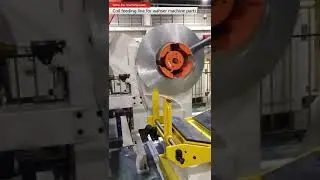 Metal coil feeding line for washer machine parts production