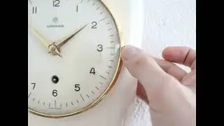 Sold! JUNGHANS Wall TOP!! Clock KITCHEN Timer! Vintage Germany CeramicGlass RESTORED!