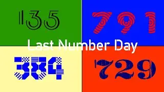 Counting Down From 1000 to 1 (Last Number Day)