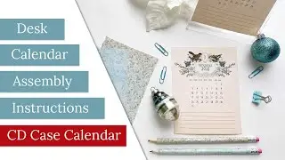 2021 Calendar Freebie Printable plus Assembly Instructions!