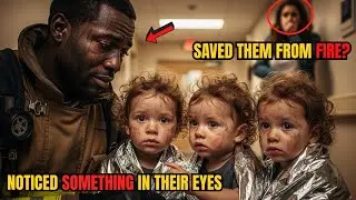 Firefighter Saved Triplets From a Burning Car, Then He Saw Their Eyes and Froze