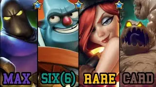 Using only Max 6 Crystals Rare Cards! Castle Crush