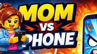 LEGO MOM vs PHONE with stop motion #lego #mom # phone 