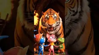 Tiger Attack! 🐯 Phir Aaya Chhota Bheem 💪 | Animated Short #chotabheem #aivideo #aivlog #kidscartoon