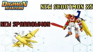 Digimon Masters New Sparrowmon And Shoutmon X5 And Cash Shop GDMO Att 09/03/2021