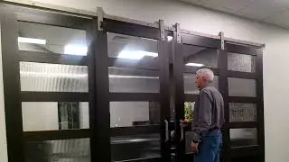 Synchronize a pair of biparting barn doors with the Pair Linking Kit by Goldberg Brothers