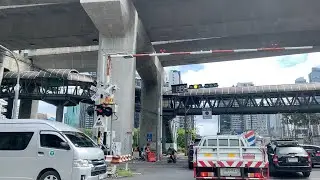 Asoke–Din Daeng Railroad Crossing, Bangkok, Thailand