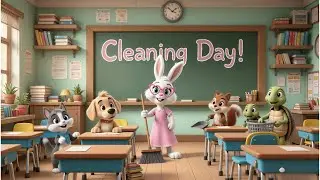 &ldquo;Cleaning Day with Miss Bunny 🐰 | Cute Classroom Story about Caring & Responsibility&rdquo;