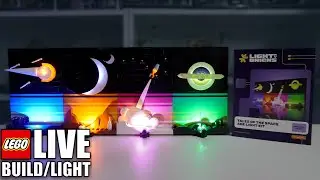 🚀 LIVE Building & Lighting - LEGO Ideas Tales of the Space Age 21340 With Light My Bricks 🚀