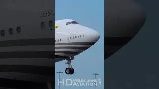 SULTAN OF BRUNEI Departs Melbourne Airport AUSTRALIA in PRIVATE Boeing 747-8BBJ