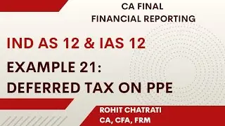 L5 - Deferred Tax on PPE - Example 21 - Ind AS 12 - CA Final Financial Reporting