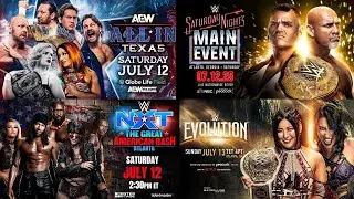 AEW All In Texas | Saturday Night's Main Event | WWE Evolution | NXT Great American Bash & MORE!