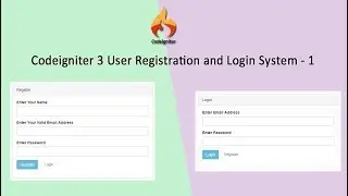 Codeigniter 3 User Registration and Login System - 1