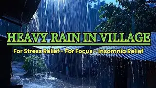 Village Rain Ambience at Night | Calm Your Mind, Release Stress - Rain Sound for Sleep