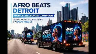 Afro Beats Detroit Mobile Billboard Campaign | Digital Mobile Advertising by Can&rsquo;t Miss Us