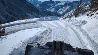 Volvo Loader on the Field! Snow Removal Operation Begins ❄️💪 part 1