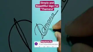 ❤️✒️#Signature #creator ✒️❤️#shorts #signature #styles #unleashed #beautiful #sign  #for #thamana