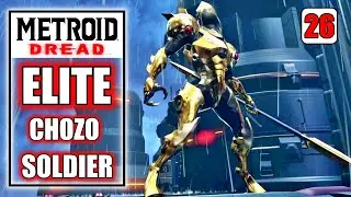 Metroid Dread - Defeat the Elite Chozo Soldier in Hanubia - Gameplay Walkthrough Part 26