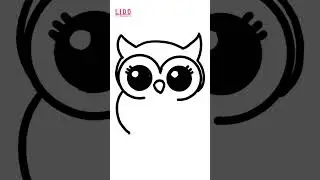 How to draw OWL Easy Cute  Drawing Tutorial for Kids & Beginners  Step by Step Short #lidoartworks