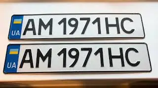 JUST GOT SOME UKRAINE LICENSE PLATES