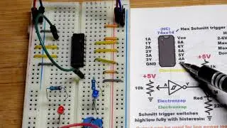 Step By Step 74HC14 Hex 6 Schmitt Trigger Inverter NOT Gate Integrated Circuit IC