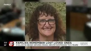 Man gets over 5 years for drunken driving crash that killed 3