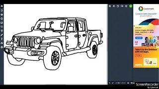 How to draw a 2025 Jeep Gladiator