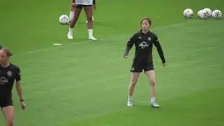 Man City women train in front of fans ahead of new WSL season