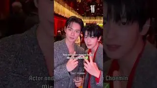 soobin and Lee Chaemin at love your W event #txt #moa #soobin #kpop
