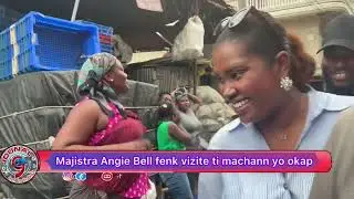 T-Machann yo kontan wè majistra Angie Bell nan kad vizit li nan mache ri-9 okap samdi 24 Jan 2026 la
