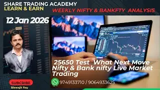 12 JAN WEEKLY NIFTY & BANKNIFTY ANALYIS Share Market Technical Analysis Class - Biswajit Ray