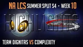 LCS Highlights Dignitas vs Complexity Week 10 Day 2 NA Summer 2014 DIG vs COL S4 W10D2G4 Season 4