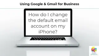 How do I change the default email account on the iPhone or iPad?