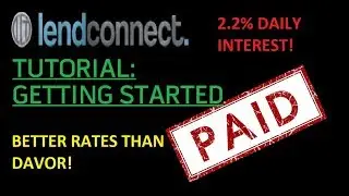 LendConnect How to Buy & Lend Step by Step Tutorial/Reinvesting/Compound Interest Strategies