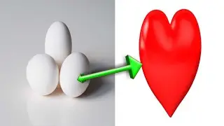 egg convert into heart painting art #shorts #ytshorts #viralvideo #viralshorts
