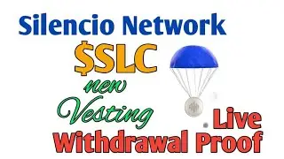 Silencio Network SLC Live Withdrawal Received & Swapped to USDT LIVE || New Vesting