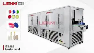 Chilling Conveyor Cooling Tunnel Cosmetic Lip Balm Hair Wax Vaseline Freezing Cooling Tunnel Machine