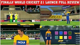 FINALLY WORLD CRICKET 21 LAUNCH ON PLAYSTORE FULL GAMEPLAY REVIEW!!