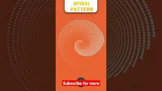 How to Create Spiral Pattern using Adobe Illustrator CC.