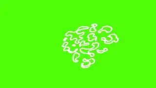 Abstract Liquid Lines - Hand-Drawn Green Screen FX